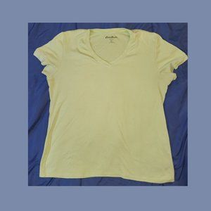 Woman's Eddie Bauer V-neck tee T-shirt sz XL pre-owned